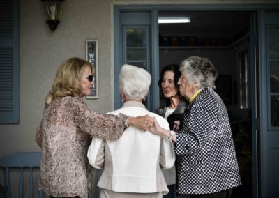 Carol Harris with attendees at Bo-Bett Farm