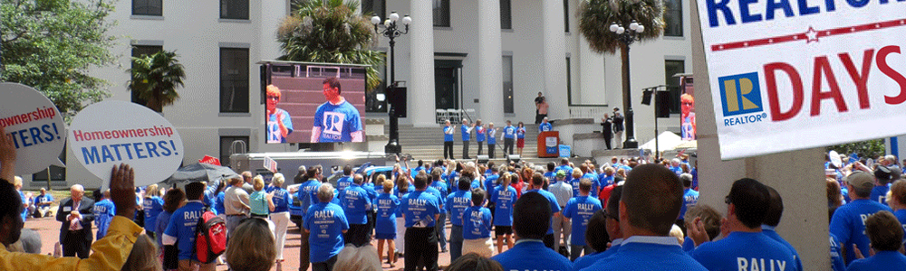 A rally during GARD to discuss the importance of homeownership in Florida.