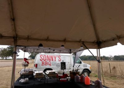 Sonny's BBQ delivery van