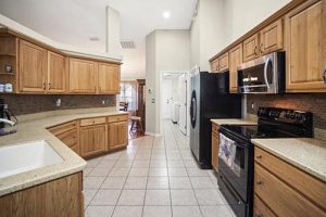 A spacious kitchen.