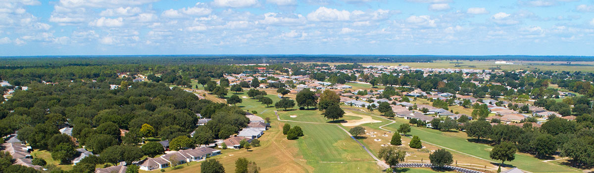 An aerial overview of the community of On Top of the World