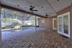 A spacious patio.