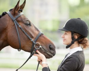A rider who loves her horse.