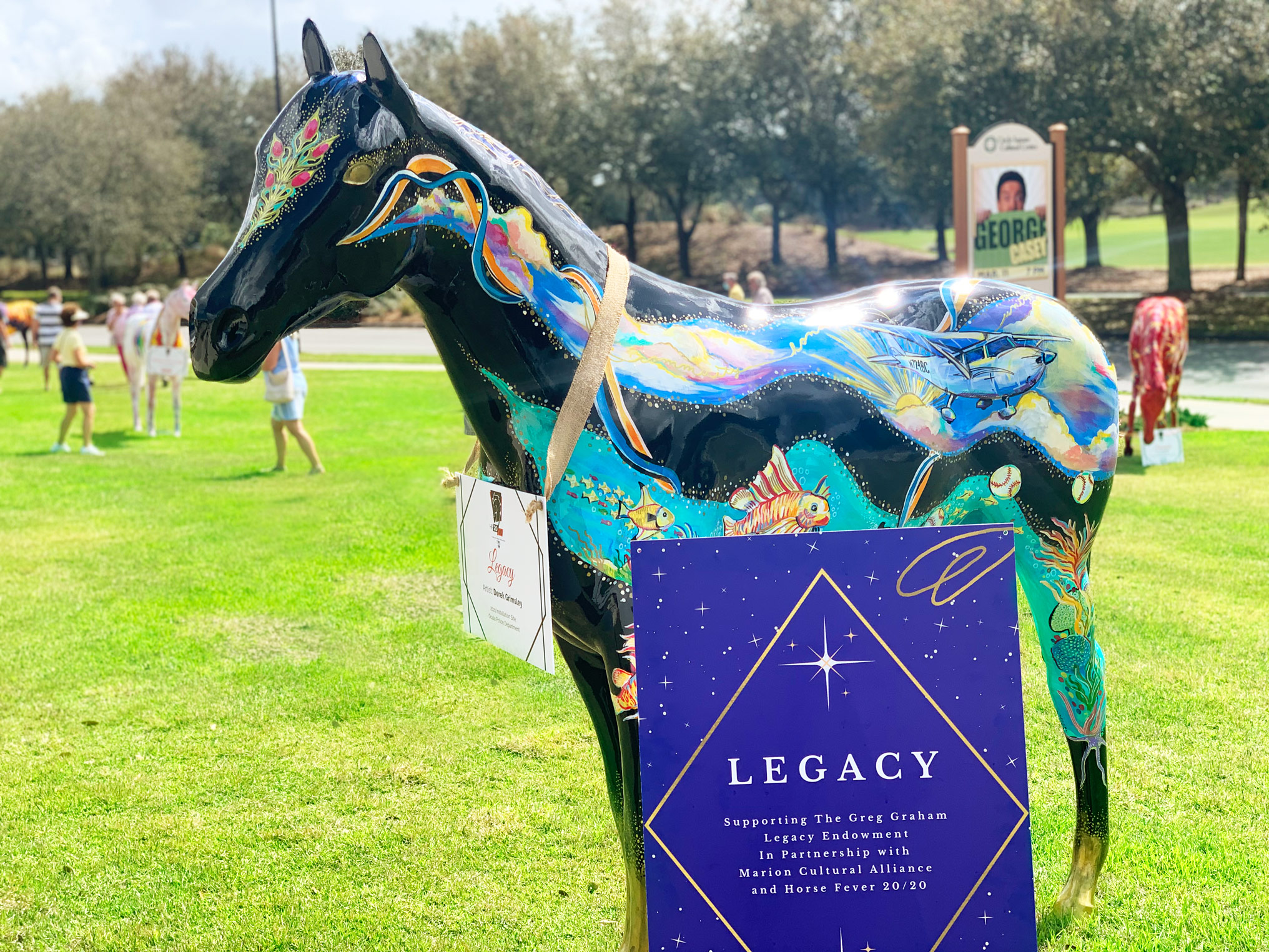 A closer image of Legacy- One of the Horse Fever horses.