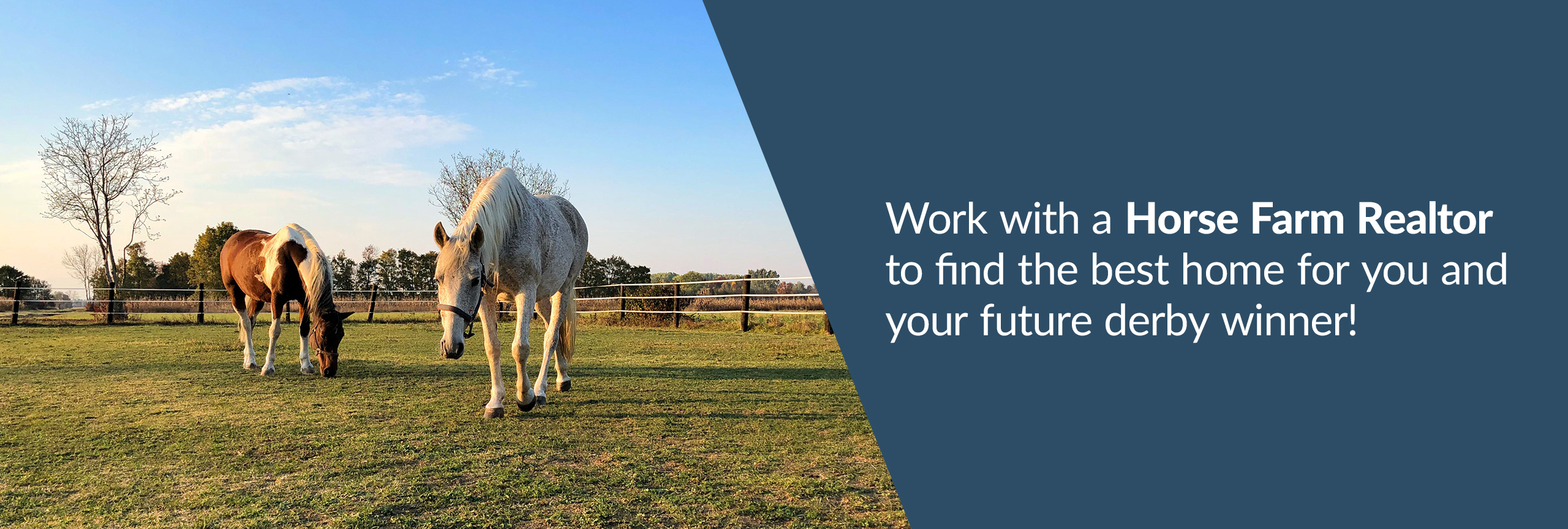 Work with a horse farm REALTOR®.