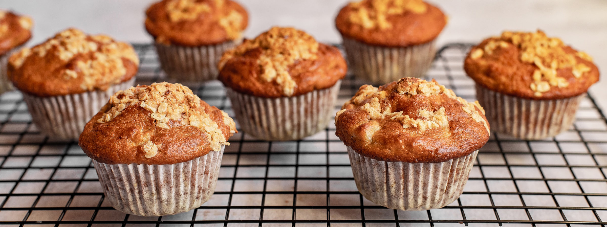 Muffins fresh out of the oven.