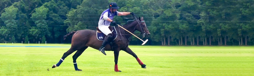 Chris Workman playing polo at the Florida Horse Park.