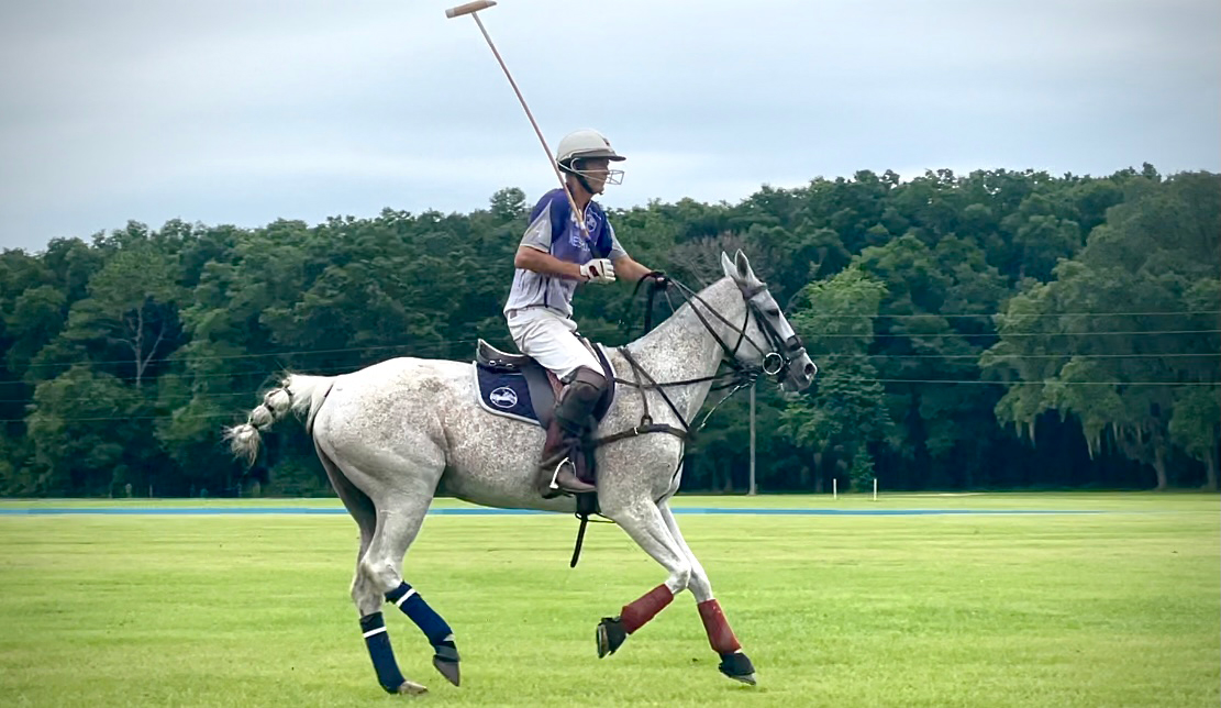 A Team Resolute player at Ocala Polo Club Match