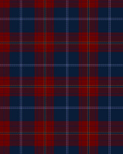 Red and Blue McKnight Tartan