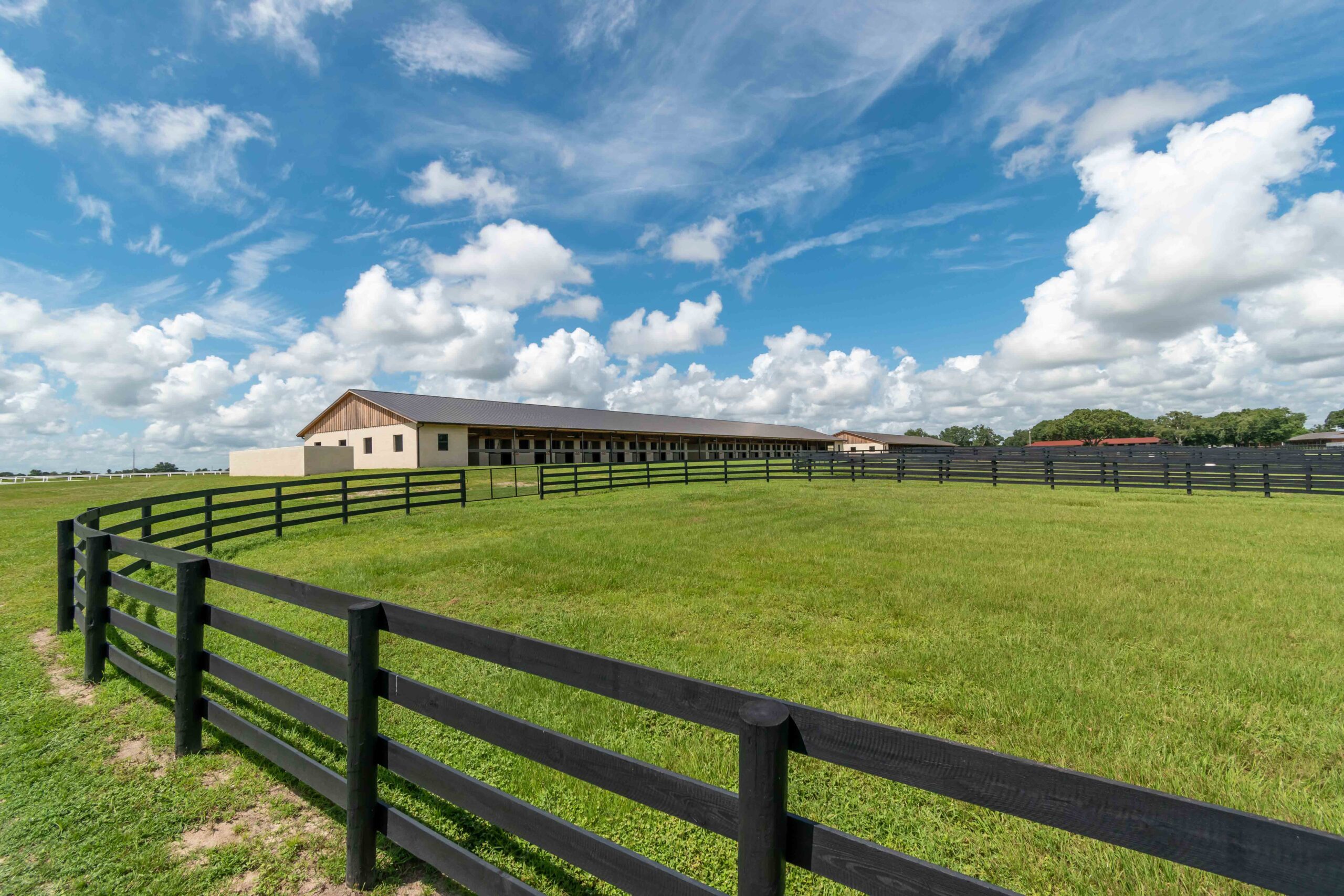 A view of a barn at Winding Oaks