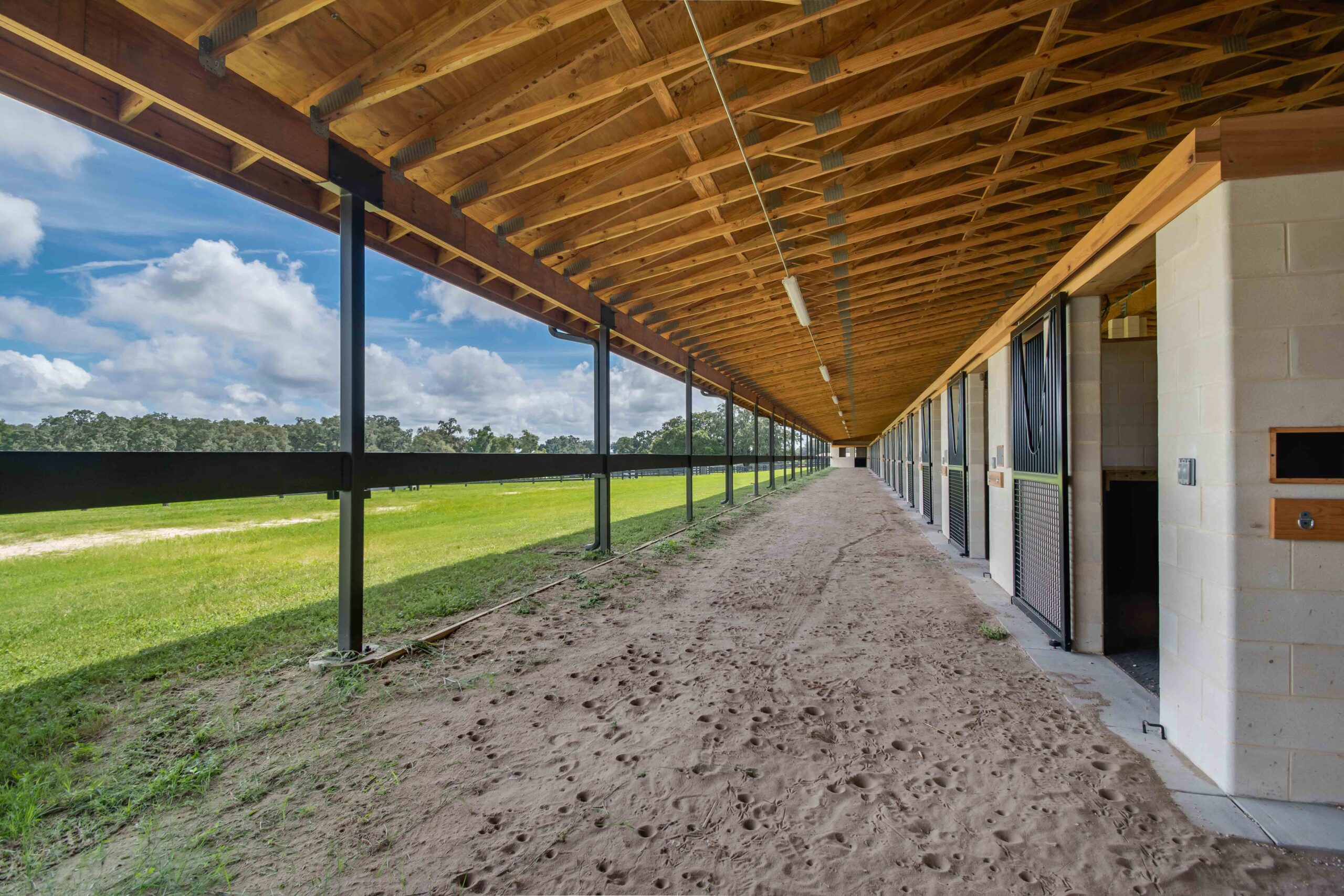 A view from a barn at Winding Oaks