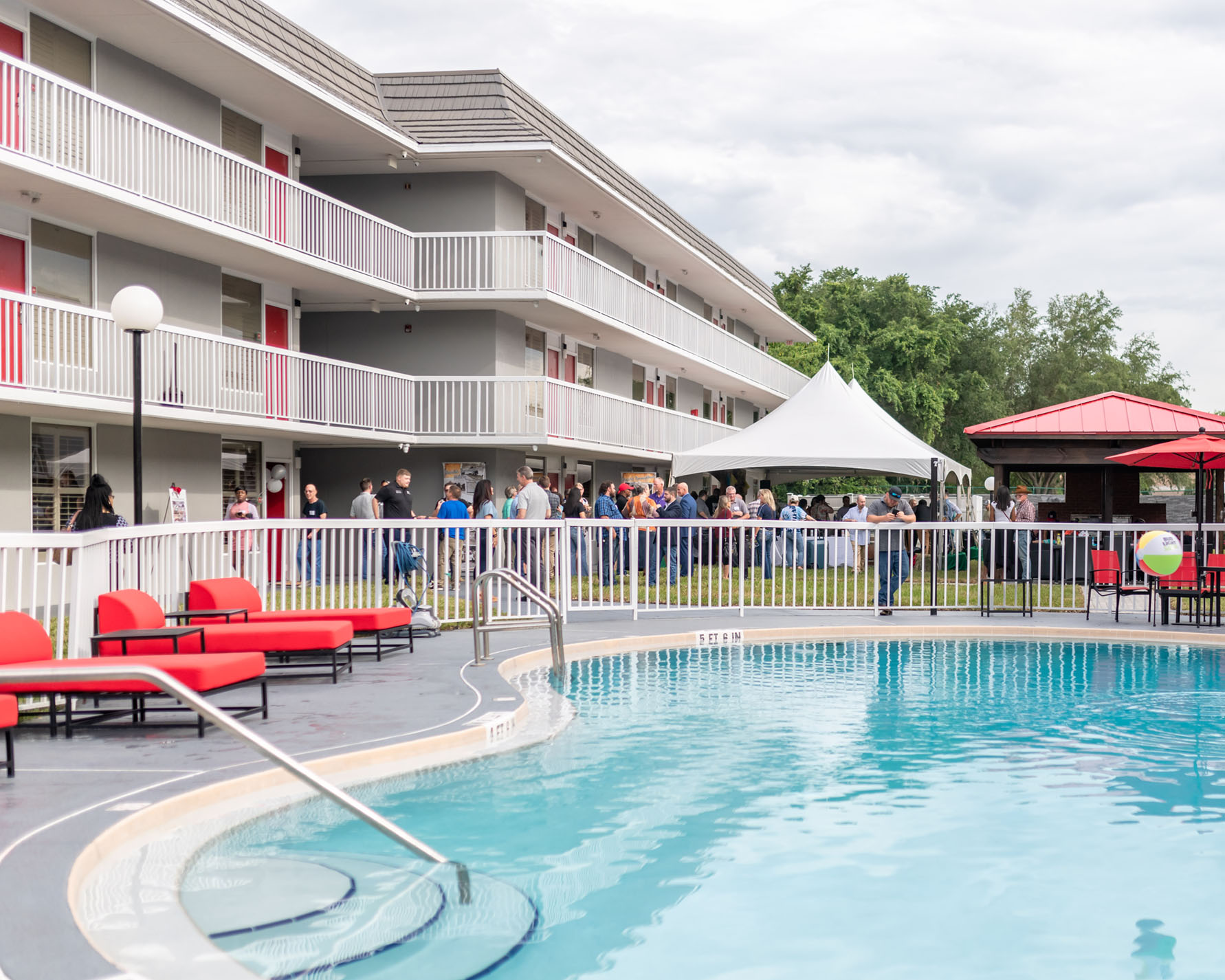 The pool  at The Equus Inn