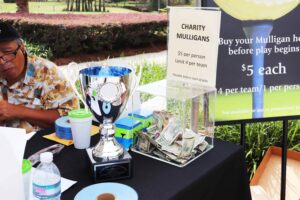 The trophy at Stone Creek Golf Club Charity Tournament