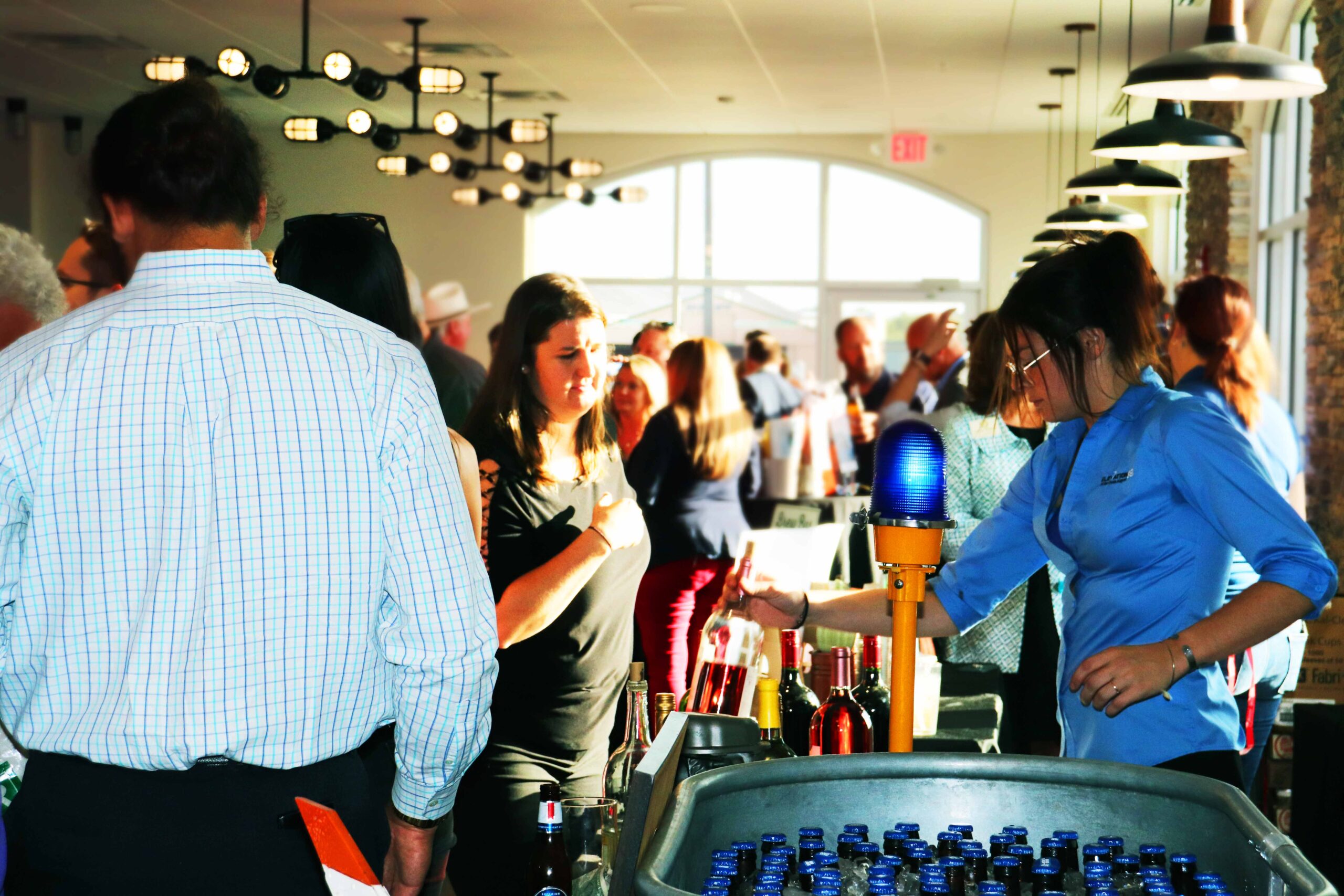 Image of the crowd at the opening event.