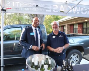 Eric Godet and Lee Kerr at the Gainesville Ribbon Cutting Event