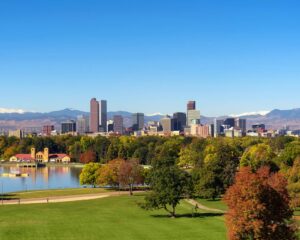 The skyline in Denver Colorado