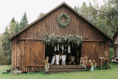 Authentic Wedding In A Wooden Barn