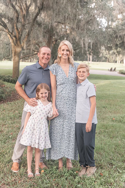 Andy and Lauren Seiler with their children Rory and Welles.