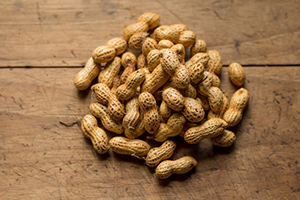 A stack of peanuts