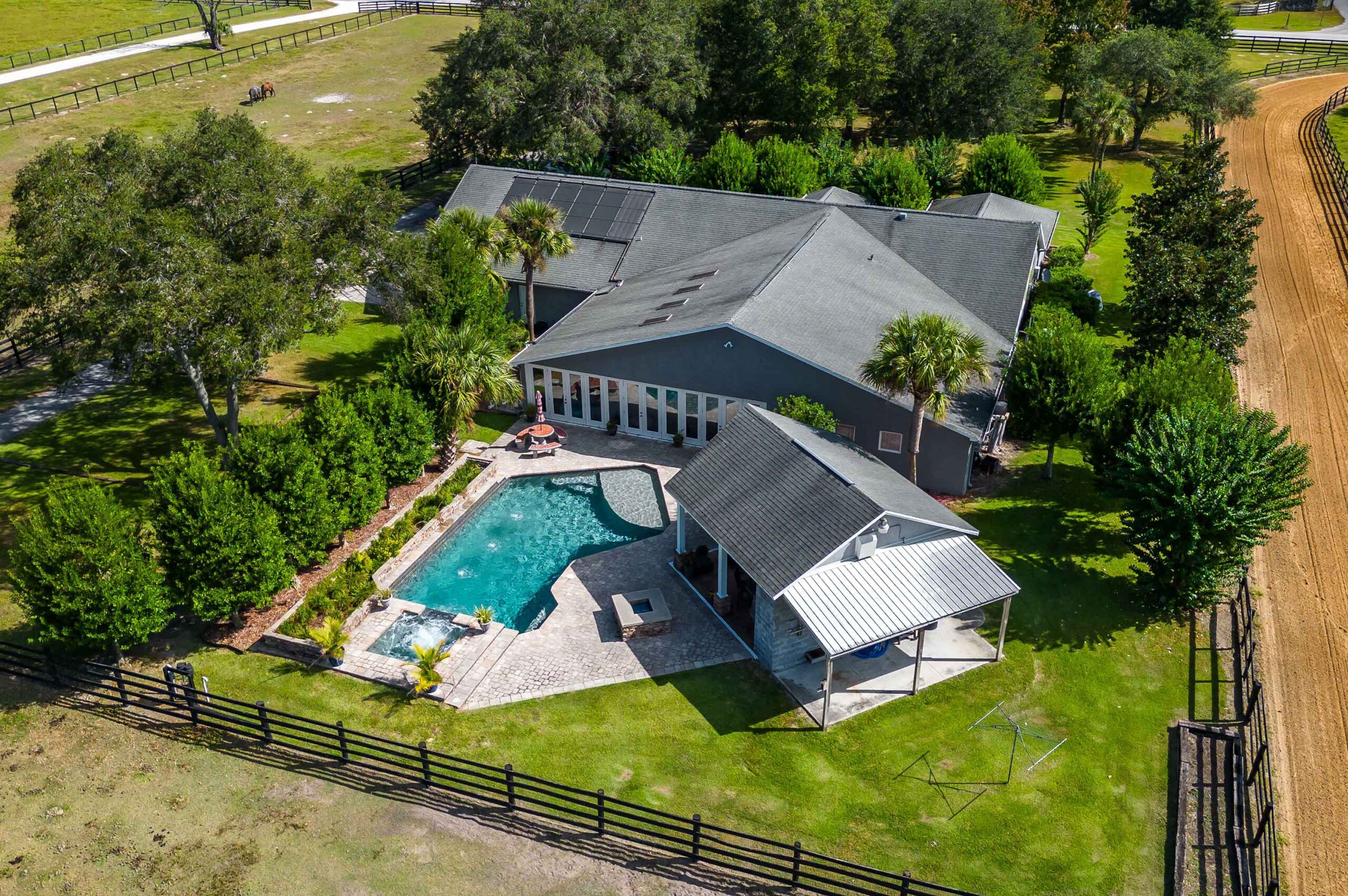 The front of the home at 18899 SW 77th Place Road, Dunnellon, FL 34432