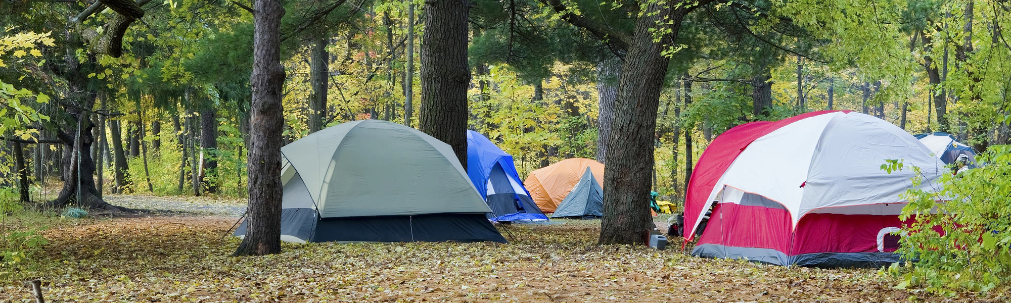 Campground with tents