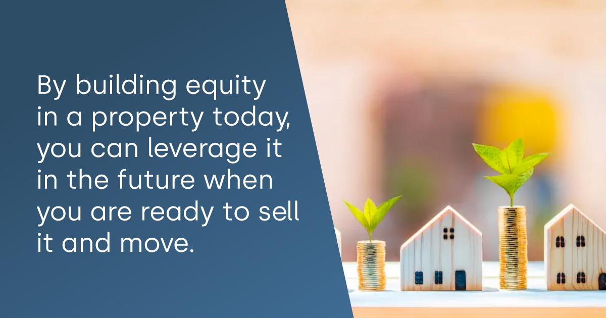Build equity in a property