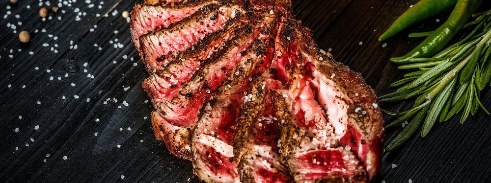 Succulent steak cut and seasoned perfectly