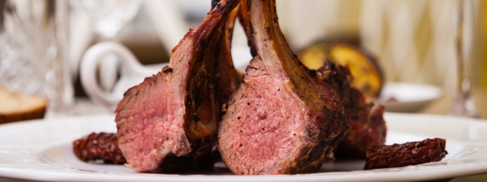 A rack of lamb