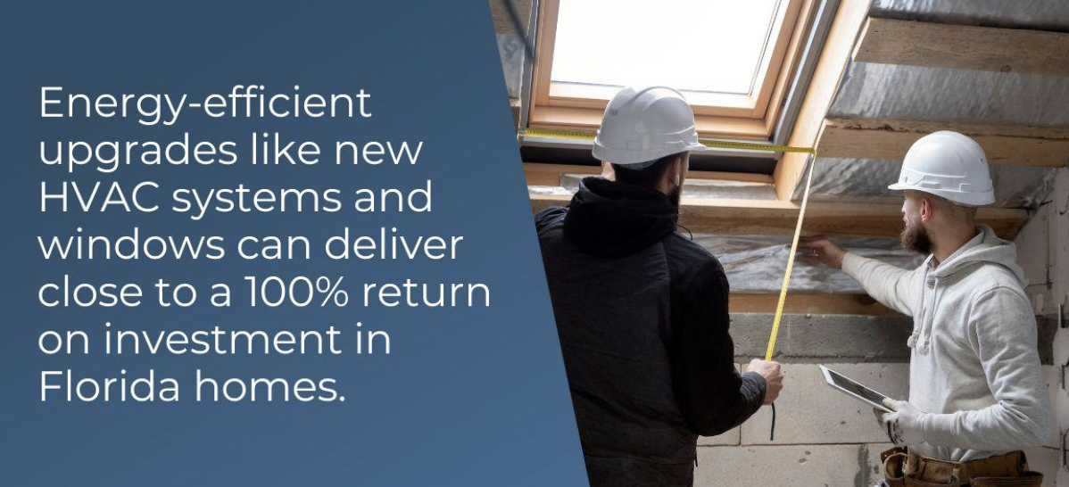 energy-efficient options can yield close to a 100% ROI