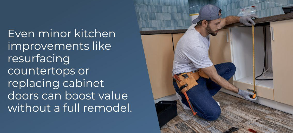 even minor kitchen upgrades can boost value