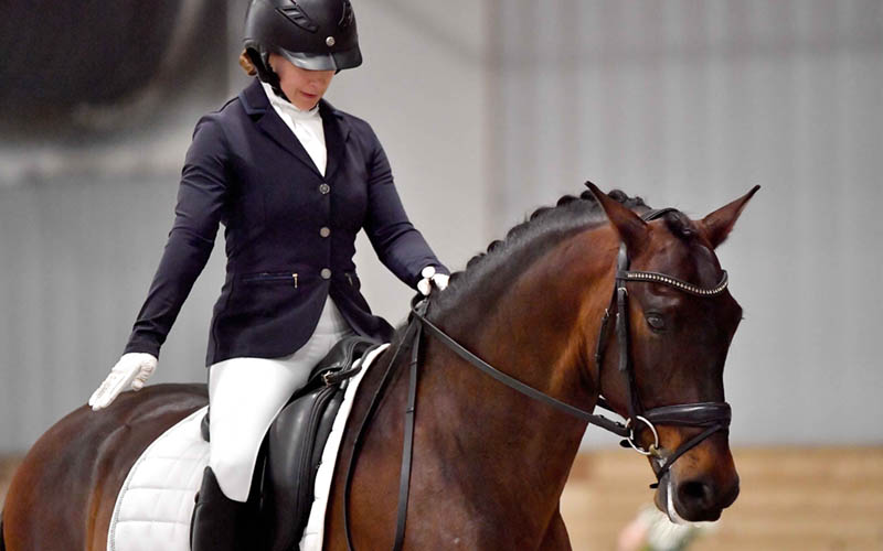 IMG_7595 Dana and horse performing a dressage routine