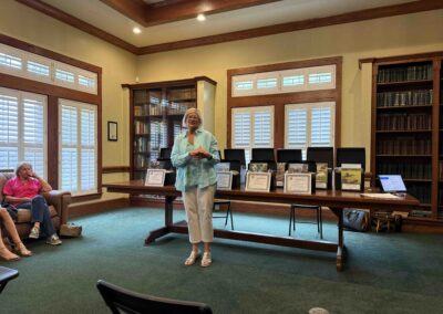 Valerie presenting the awards.